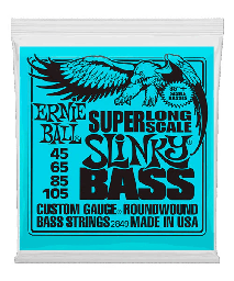 [2849] Juego De Cuerdas Para Bajo Electrico Ernie Ball Azul Escala Larga-- 2849