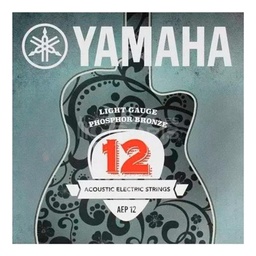 [AEP 12] Juego De Cuerdas Para Guitarra Acustica Acero .012053 Yamaha-- AEP 12