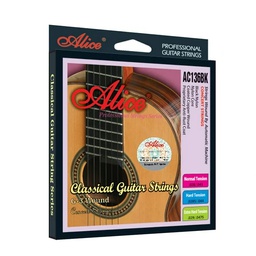 [AC136BK-N] Juego De Cuerdas Para Guitarra Acustica Nylon Negro/Dorado-- AC136BK-N