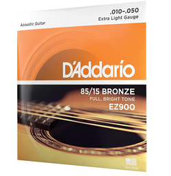 [EZ-900] Juego De Cuerdas Para Guitarra Acustica, Bronce 85/15 Daddario-- EZ-900