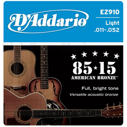 [EZ-910] Juego De Cuerdas Para Guitarra Acustica Bronce 80/15 Daddario-- EZ-910