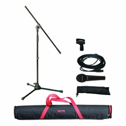 [MSKA(X)] Microfono Stand, Clip Y Cable Xlr-Xlr