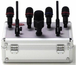 [DRK-K5C2] Set De 7 Microfonos Para Bateria+Cables+Clamps Y Estuche