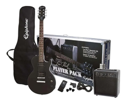 [PPEG-ENPSEBCH] Paquete De Guitarra Electrica Epiphone Les Paul SL Negra