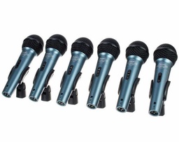 [ECO-88S] Set de 6 Microfonos Dinamicos Super Lux para Voz