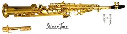 [SLSX007 ] Sax Soprano Silvertone Laqueado Recto