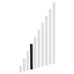 [61535B8] Perfil De Rack Adam Hall Alta Resistencia Negro 8 U