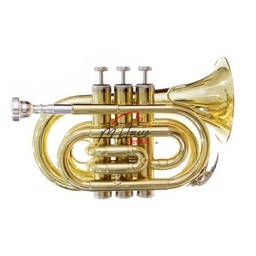 [SLTP003] Trompeta Pocket Sib Combinada Laqueada-Cobrizada Silvertone