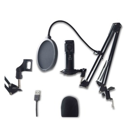 [USB-700] Microfono Usb Con Soportes y Antipop