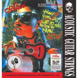 [A306-XL] Juego De Cuerdas Para Guitarra Acústica Bronze Alice