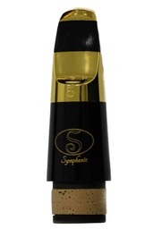 [BO-A] Boquilla Para Clarinete Symphonic Dorada Con Abrazadera BO-A