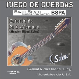 [BSPA] Juego De Cuerdas Para Bajo Sexto Entorchado Plata-- BSPA