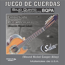 [BQPA] Juego De Cuerdas Para Bajo Quinto Entorchado Plata-- BQPA