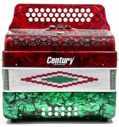 [C3412FAB] Acordeon Botones FA Bandera 3412 3 REGS CENTURY