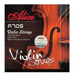 [A705] Juego De Cuerdas Alice Para Violín 4/4 Nickel -- A705