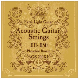 [AGS-200XL] Juego De Cuerdas Para Guitarra Acustica De Bronce 11-50