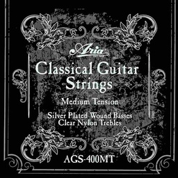 [AGS-400MT] Juego De Cuerdas Para Guitarra Acustica Naylon Claro MT