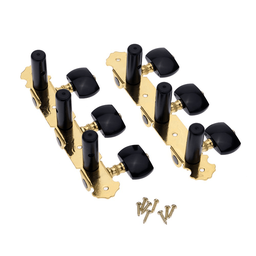 [AO-020B3P] MAQUINARIA PARA GUITARRA CLASICA DORADA CLAVIJA NEGRA ALICE