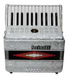 [1302W] Acordeón Farinelli Teclas Blanco 25112