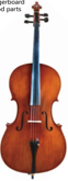 [C-11 3/4] Chelo 3/4 Symphonic Contrachapado De Arce